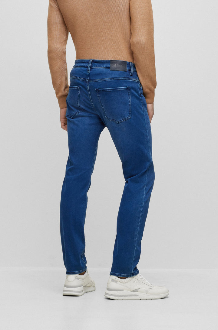 BOSS Slim Fit Jeans in Cotton Mix - DELAWARE3-1 10253434 01-50501670- Concorde Fashion#color_blue-425