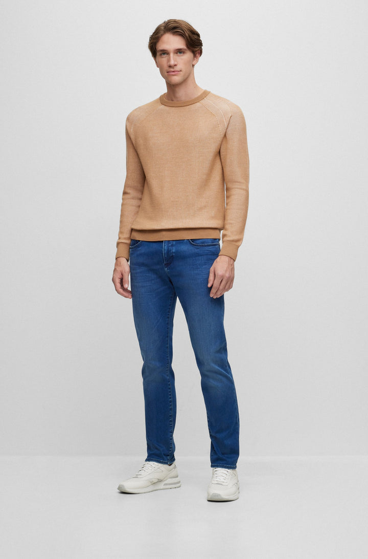 BOSS Slim Fit Jeans in Cotton Mix - DELAWARE3-1 10253434 01-50501670- Concorde Fashion#color_blue-425