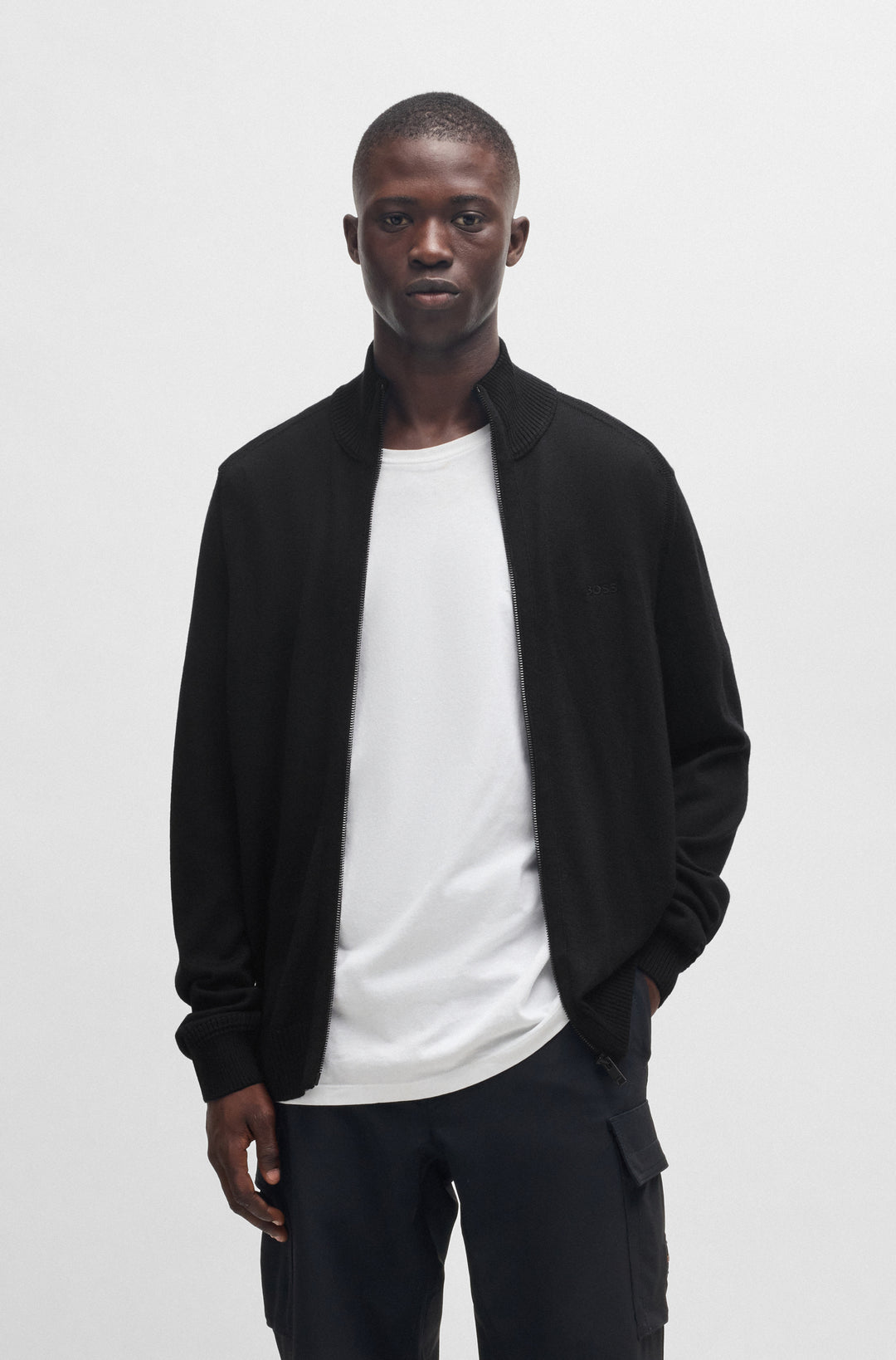 BOSS Casual Jackets Regular Fit in Wool Mix - AVAC_FZ 10253457 01-50501750- Concorde Fashion#color_black-001