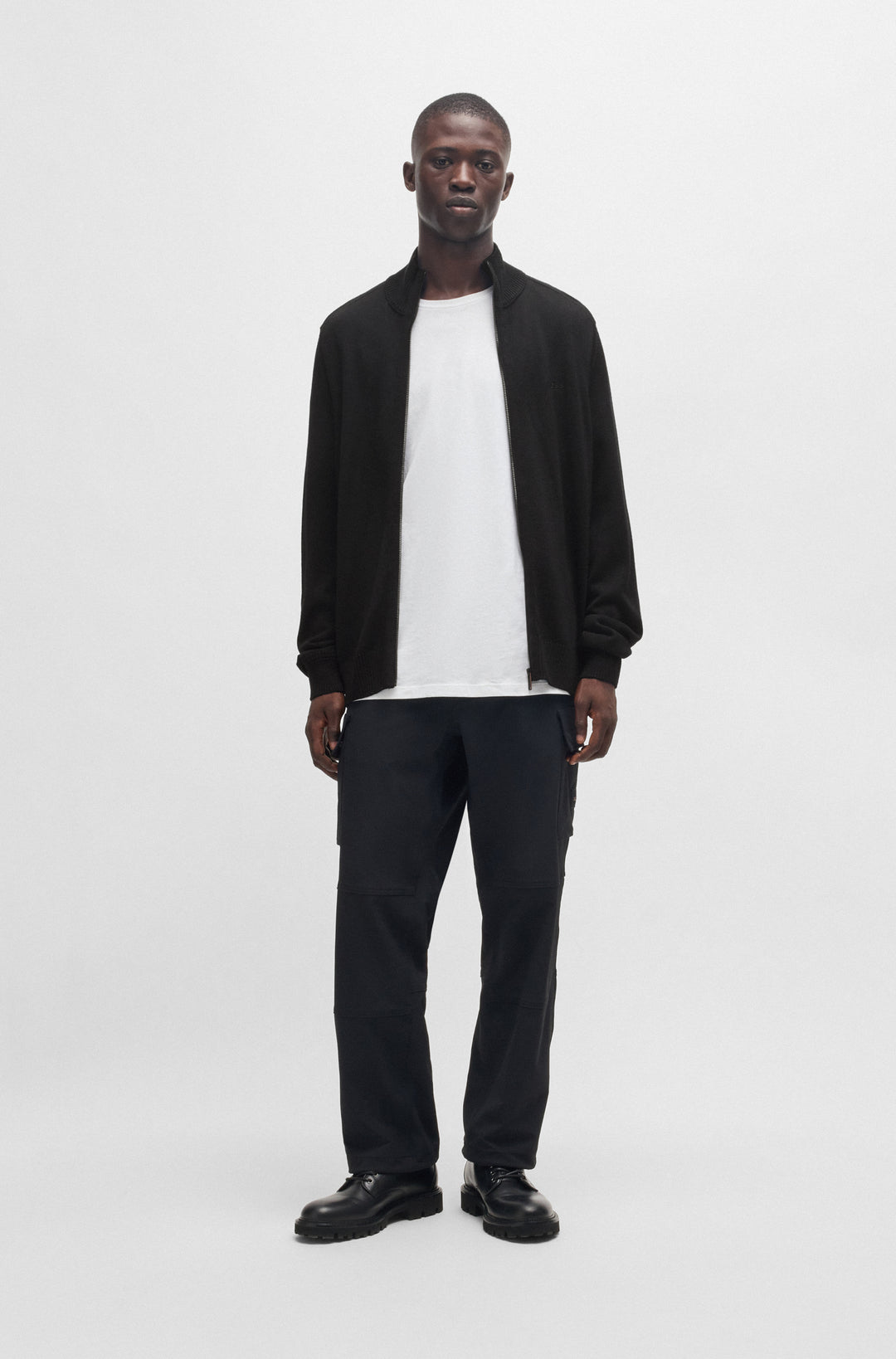 BOSS Casual Jackets Regular Fit in Wool Mix - AVAC_FZ 10253457 01-50501750- Concorde Fashion#color_black-001