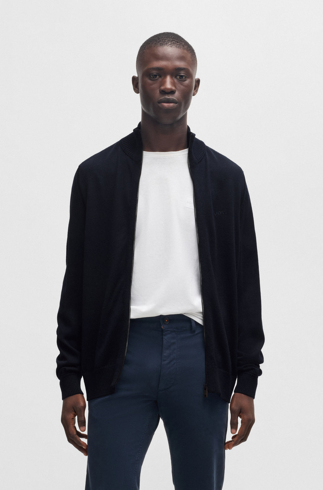 BOSS Casual Jackets Regular Fit in Wool Mix - AVAC_FZ 10253457 01-50501750- Concorde Fashion#color_navy-404