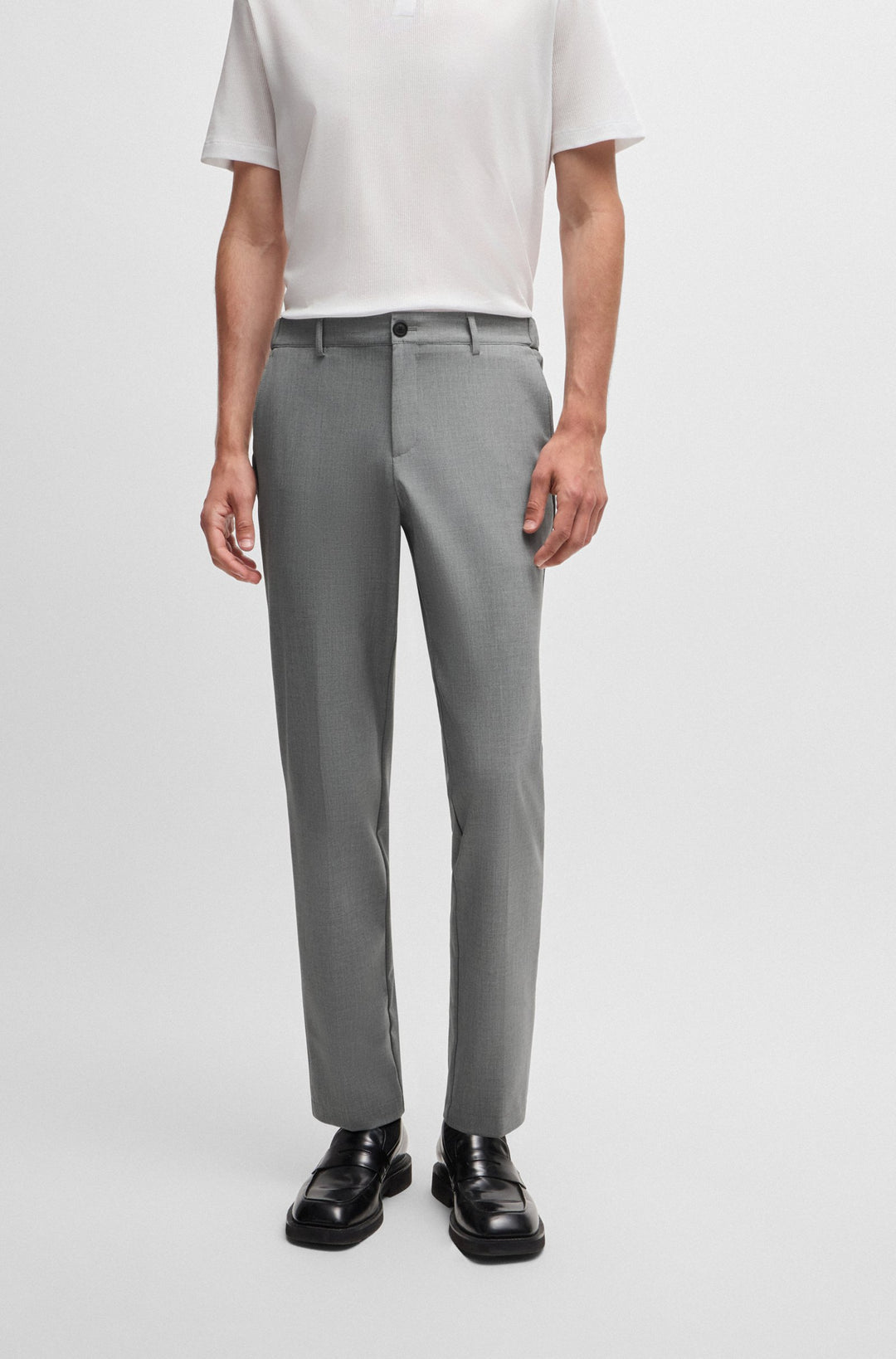 BOSS Trousers  in Polyester Mix - P-GENIUS-EL-243F 10253691 01-50521051- Concorde Fashion#color_silver-041