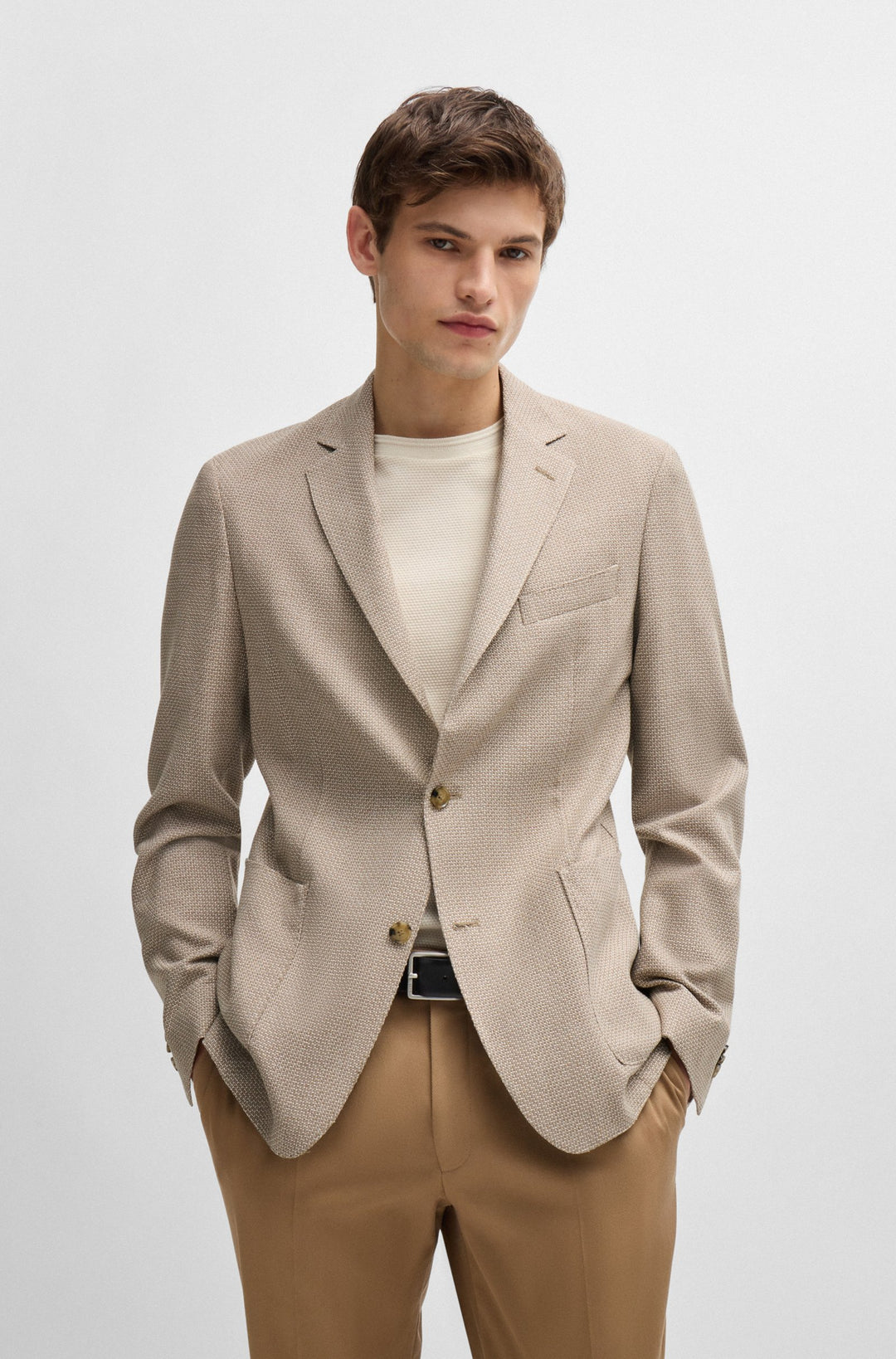 BOSS Blazers Slim Fit in Wool Mix - C-HANRY-233 10253919 01-50528012- Concorde Fashion#color_white-131