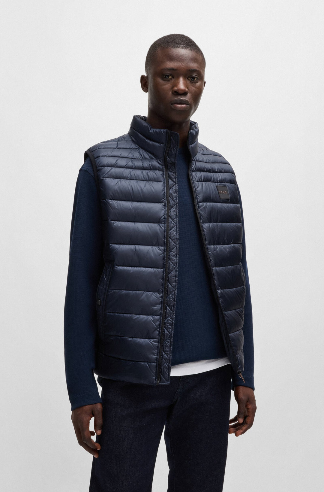 BOSS Casual Jackets Slim Fit in Nylon - ODENO1 10254426 01-50505255- Concorde Fashion#color_navy-404