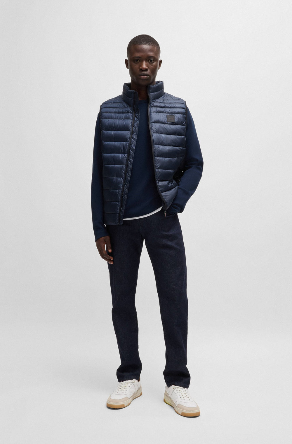 BOSS Casual Jackets Slim Fit in Nylon - ODENO1 10254426 01-50505255- Concorde Fashion#color_navy-404