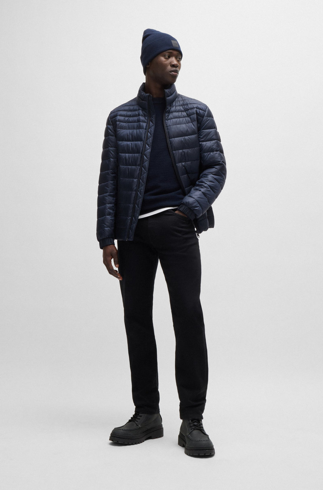 BOSS Casual Jackets Slim Fit in Nylon - ODEN1 10254426 01-50505262- Concorde Fashion#color_navy-404