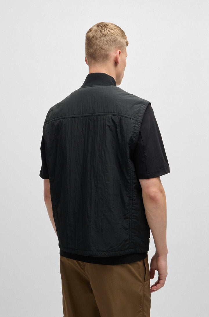 BOSS Vests Regular Fit in Nylon - OCOMO1-W 10254731 01-50518305- Concorde Fashion#color_black-001
