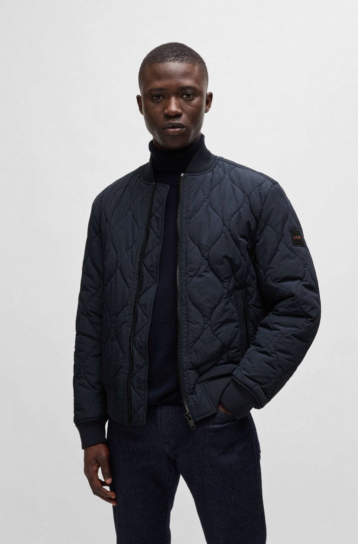 BOSS Casual Jackets Regular Fit in Nylon - OSTRONG 10254731 01-50522218- Concorde Fashion#color_navy-404