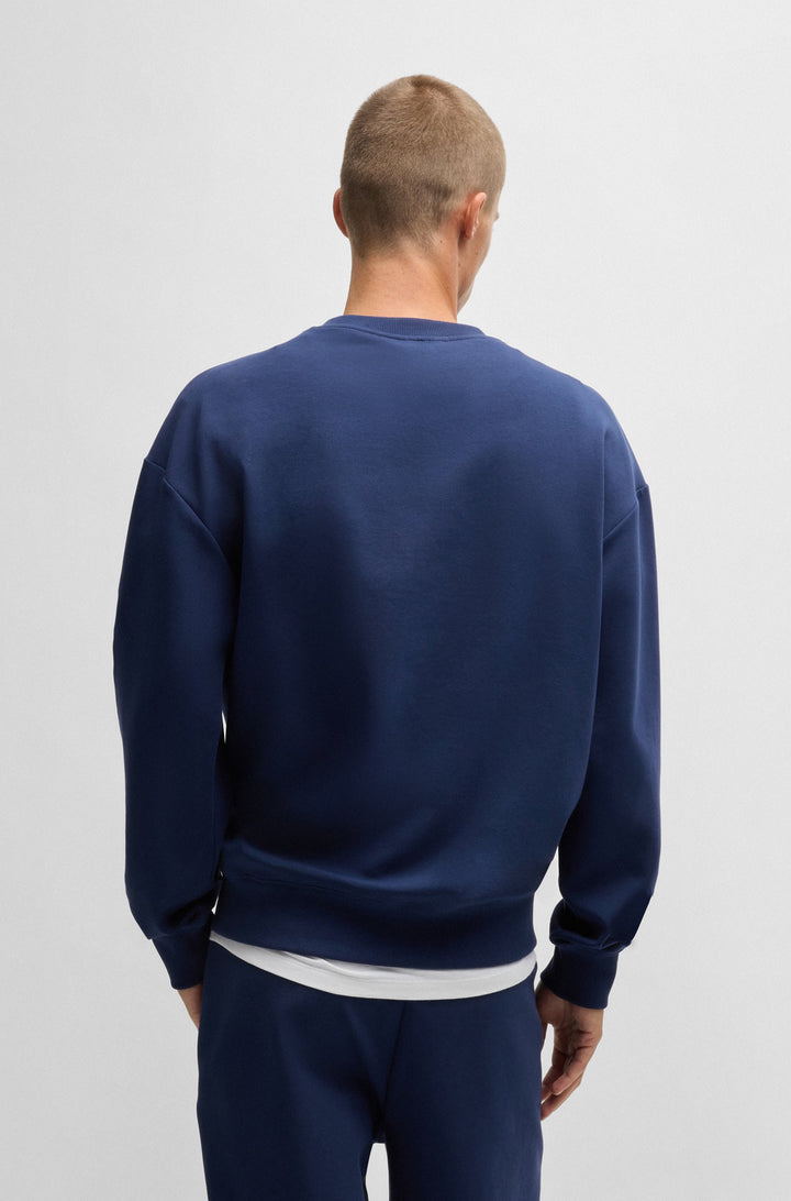 HUGO Sweatshirts Relaxed Fit in Cotton Mix - DETTIL 10254770 01-50509270- Concorde Fashion#color_navy-407