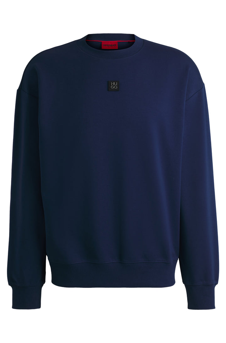 HUGO Sweatshirts Relaxed Fit in Cotton Mix - DETTIL 10254770 01-50509270- Concorde Fashion#color_navy-407