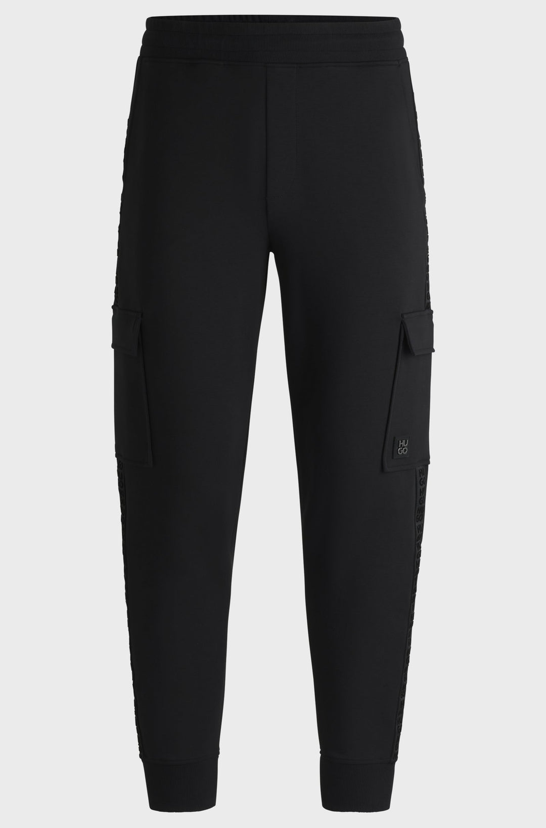 HUGO Jogging Pants Relaxed Fit in Cotton Mix - DISLAND 10254770 01-50521407- Concorde Fashion#color_black-001
