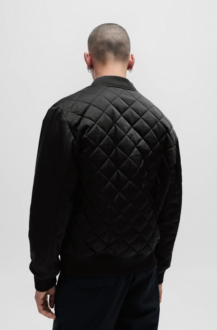 HUGO Regular Fit Casual Jackets in Polyester - BORU2411 10254831 01-50505403- Concorde Fashion#color_black-001