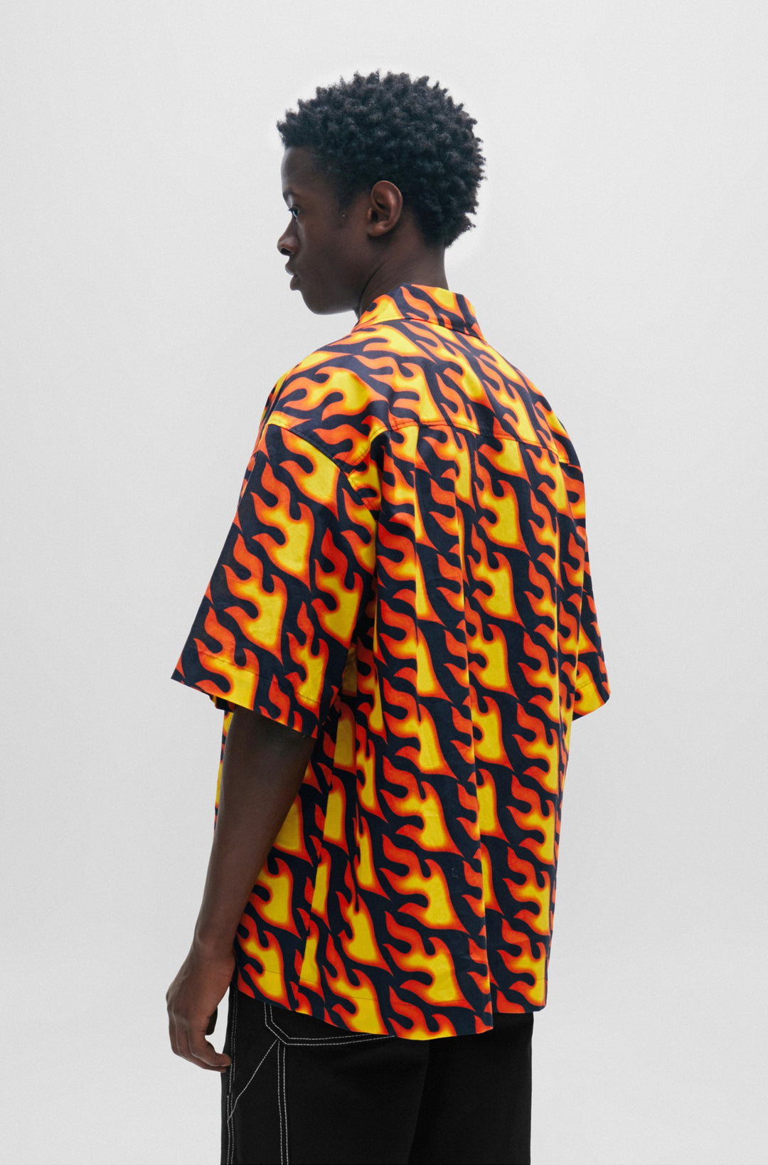 HUGO Oversized Fit Casual Shirts in Cotton - EGEENO 10254841 01-50508612- Concorde Fashion#color_assorted-960