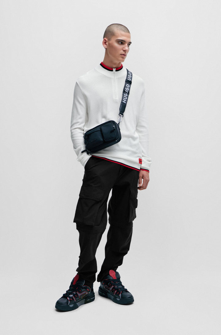 HUGO Regular Fit Trousers in Polyester - GERMO241 10255044 01-50505853- Concorde Fashion#color_black-001