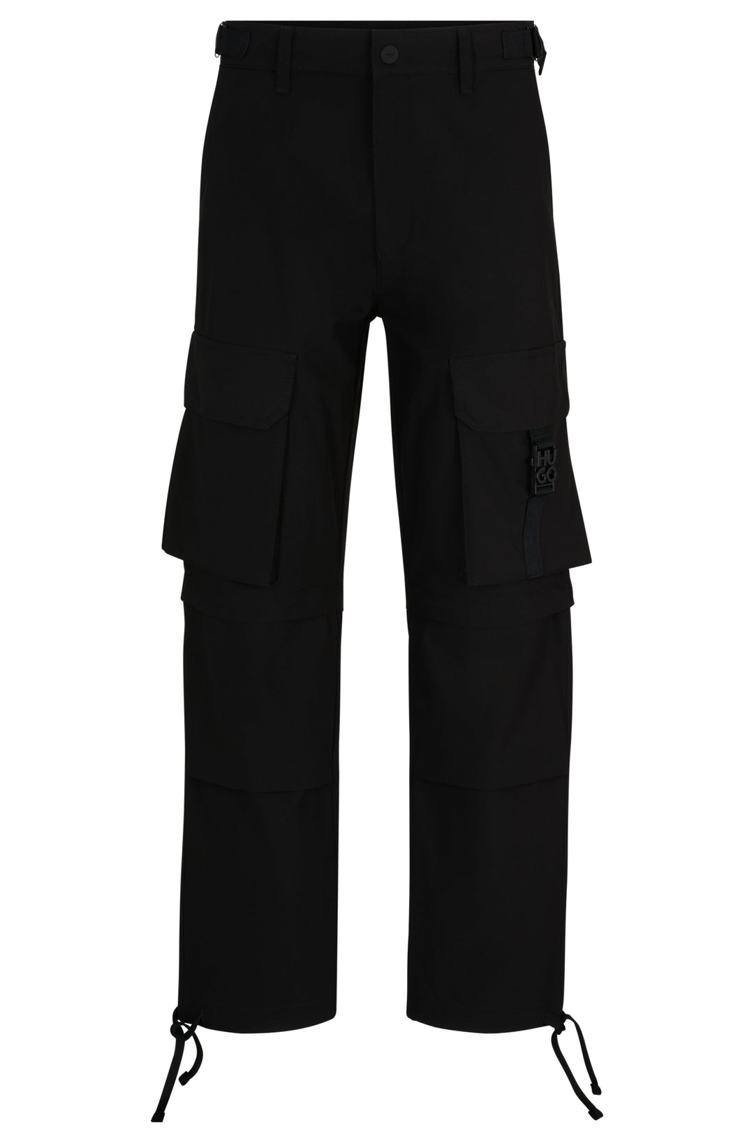 HUGO Regular Fit Trousers in Polyester - GERMO241 10255044 01-50505853- Concorde Fashion#color_black-001