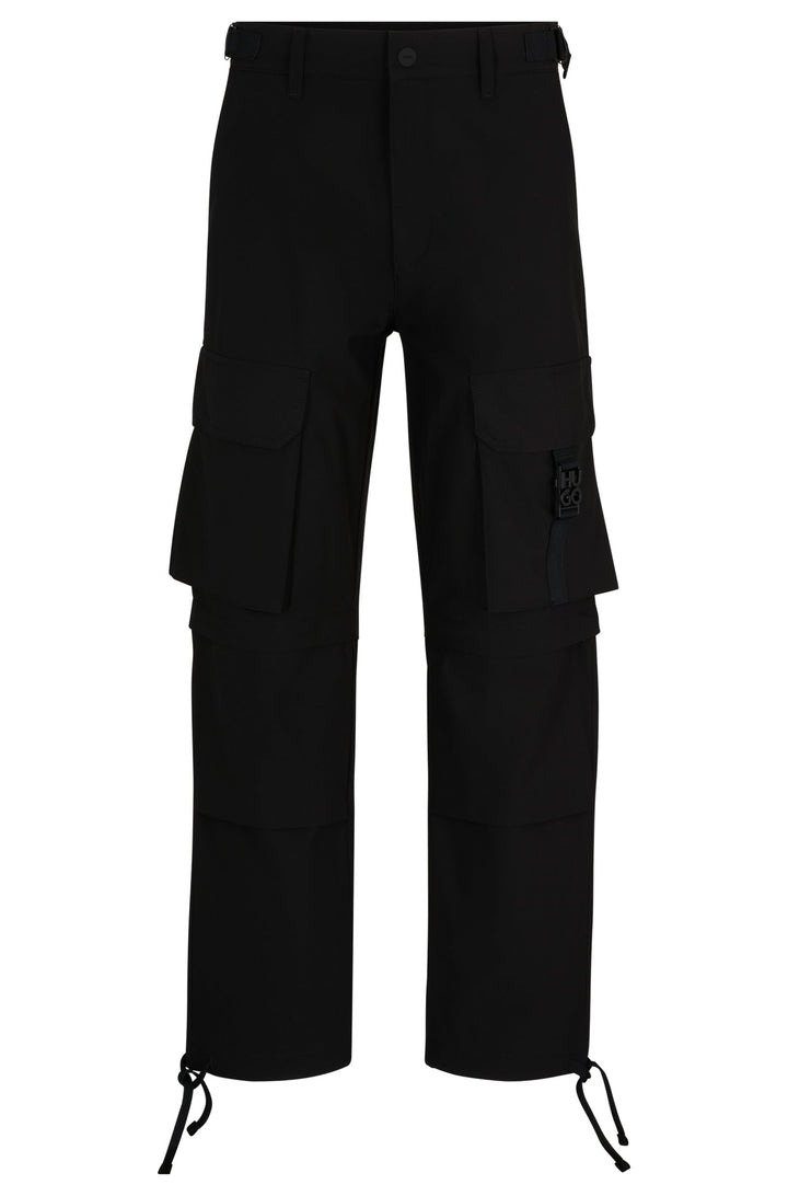 HUGO Regular Fit Trousers in Polyester - GERMO241 10255044 01-50505853- Concorde Fashion#color_black-001