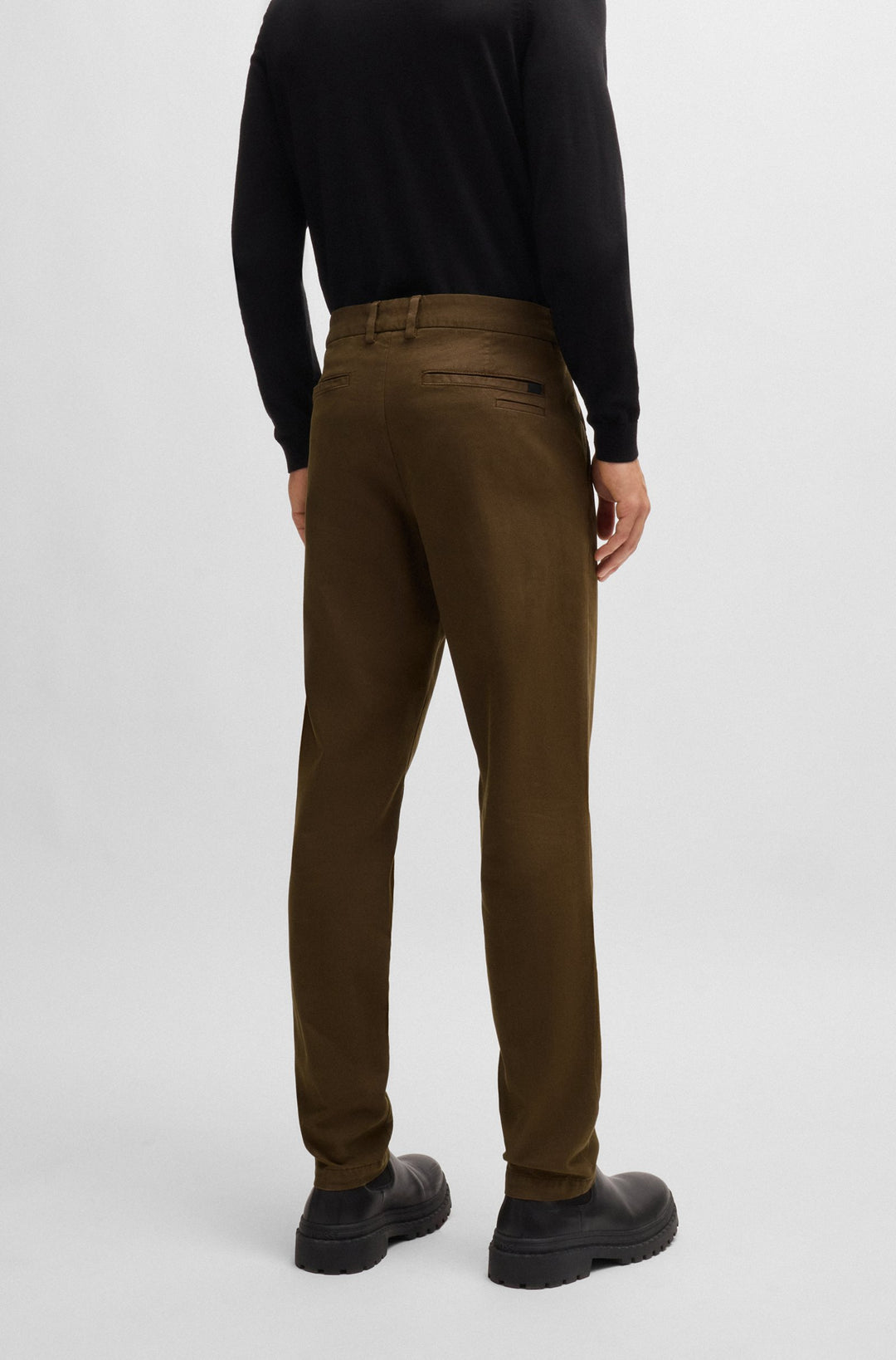 BOSS Trousers Slim Fit in Cotton Mix - P-KAITON 10255114 01-50521257- Concorde Fashion#color_green-361