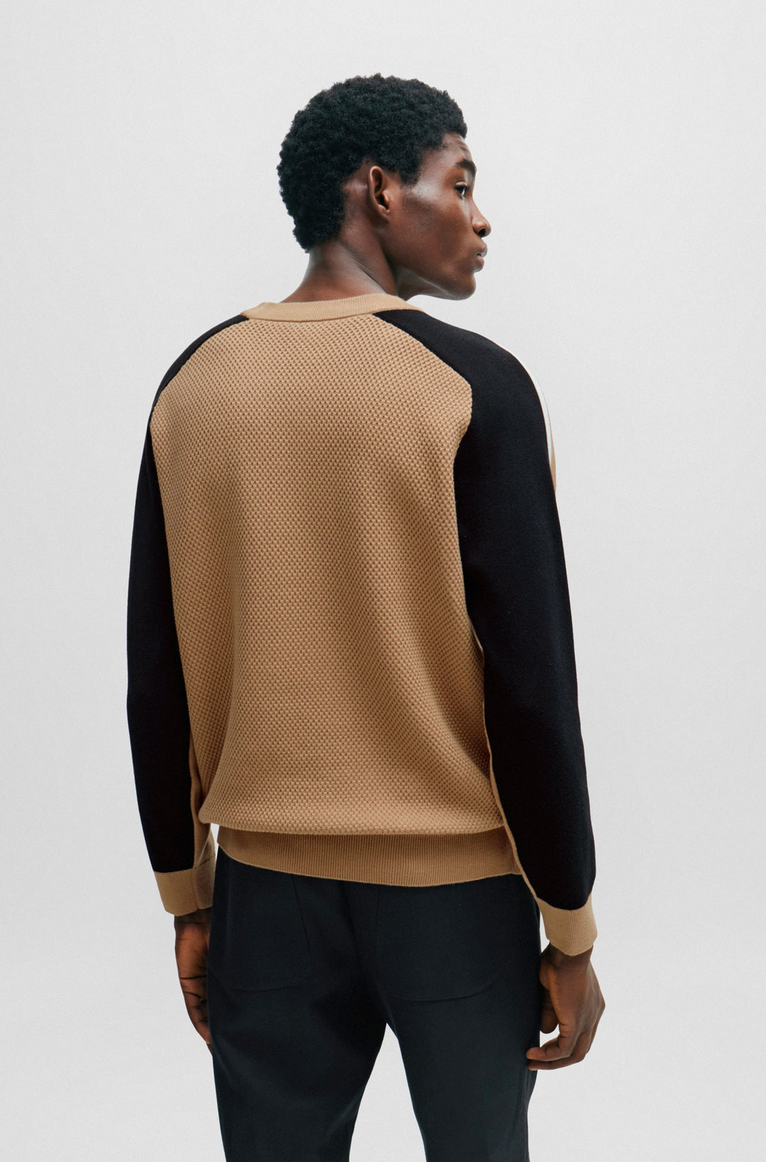 BOSS Regular Fit Sweaters in Cotton - PONTEVICO 10255157 01-50506020- Concorde Fashion#color_beige-260