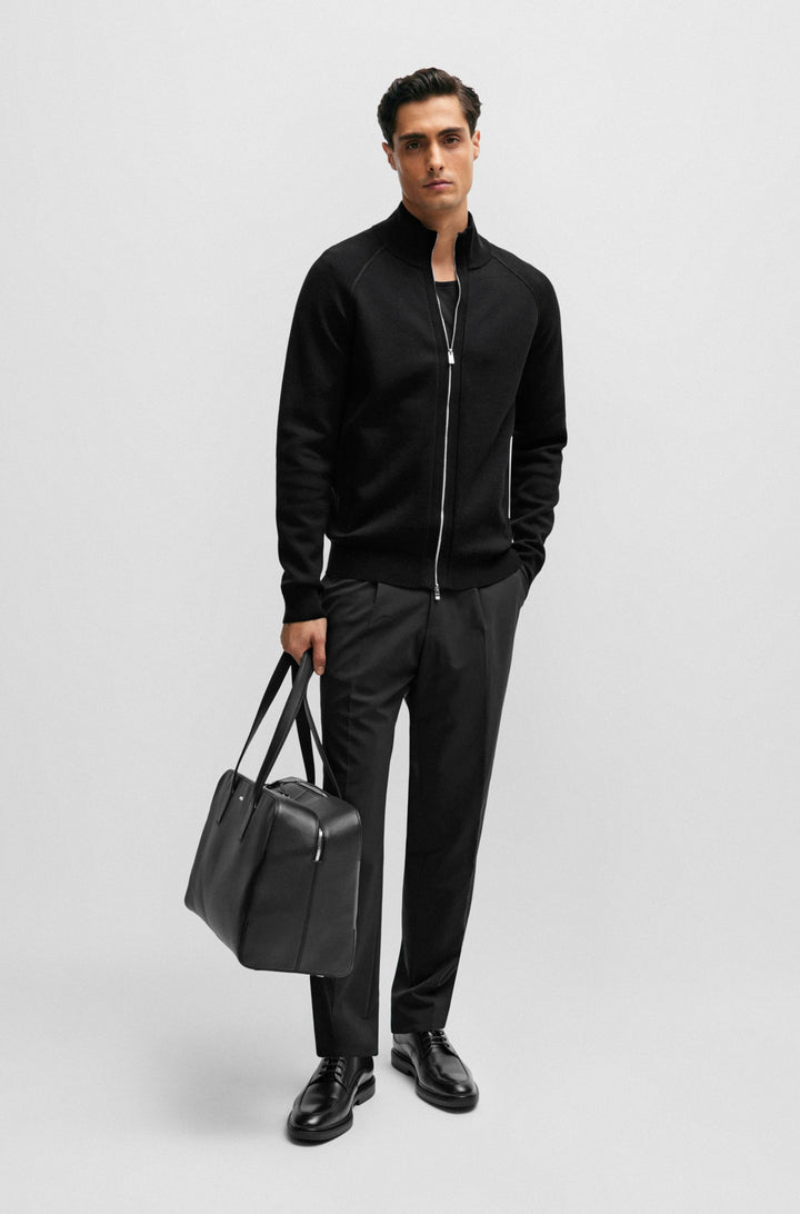 BOSS Regular Fit Casual Jackets in Cotton Mix - PERRONE 10255183 01-50506044- Concorde Fashion#color_black-001