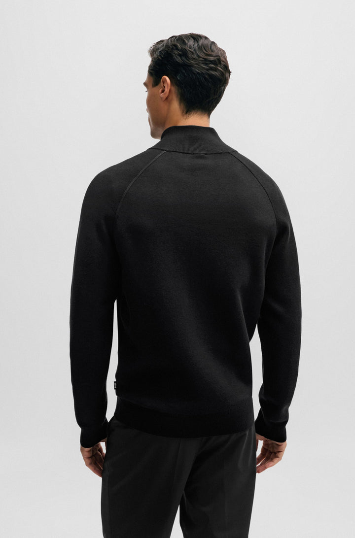 BOSS Regular Fit Casual Jackets in Cotton Mix - PERRONE 10255183 01-50506044- Concorde Fashion#color_black-001
