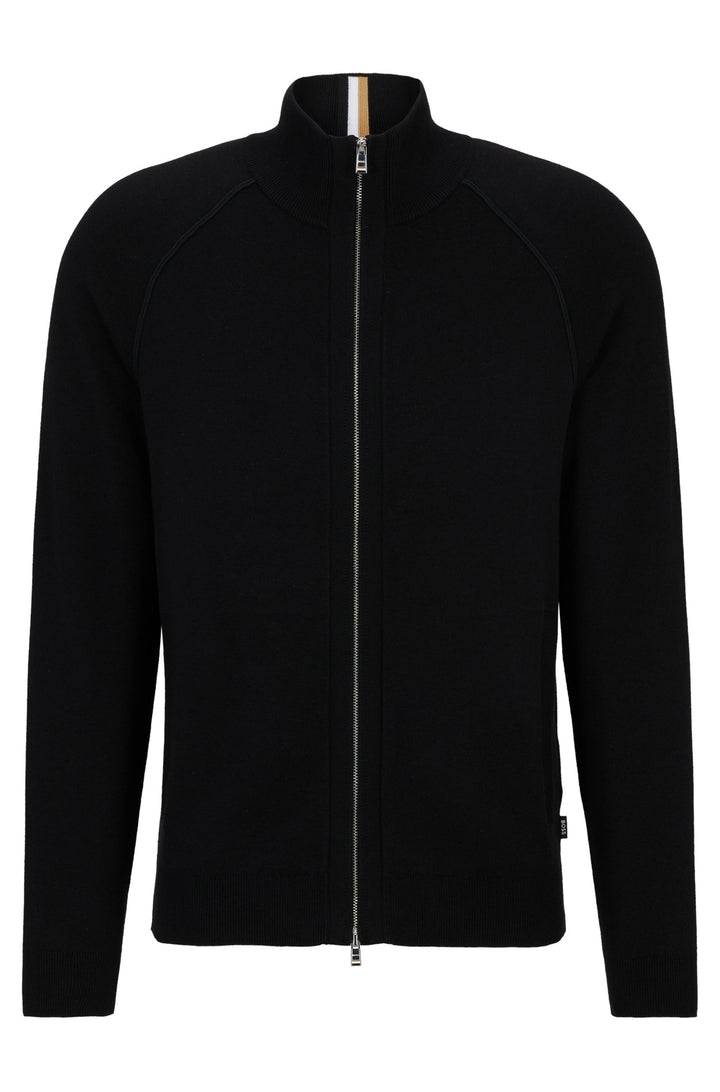 BOSS Regular Fit Casual Jackets in Cotton Mix - PERRONE 10255183 01-50506044- Concorde Fashion#color_black-001