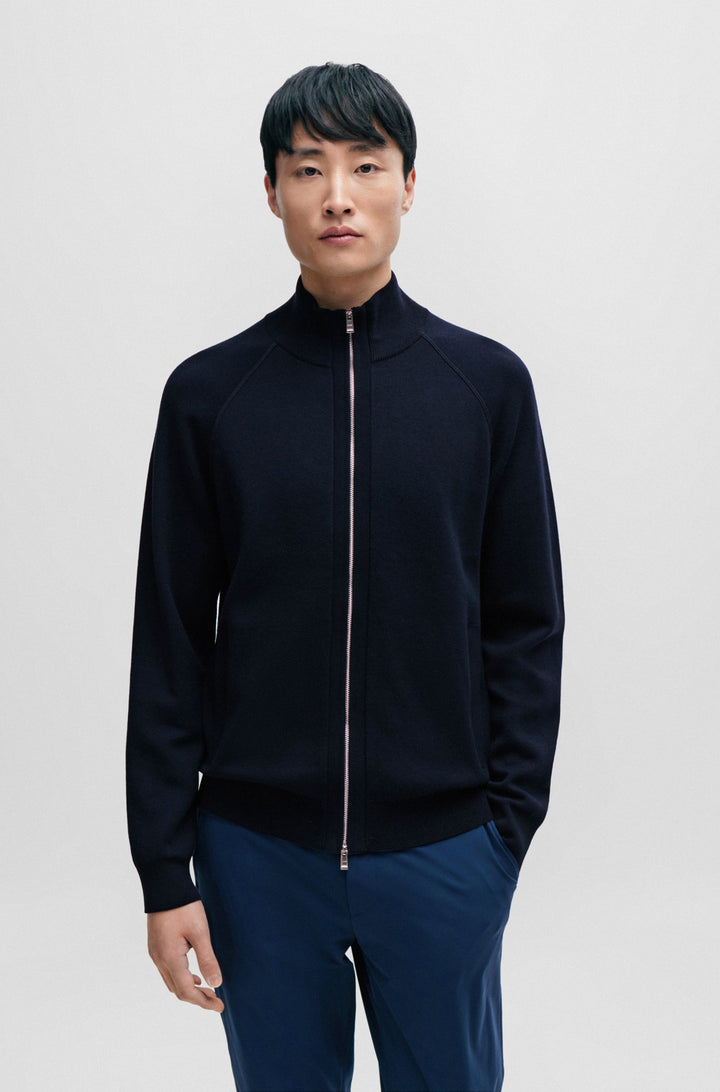 BOSS Regular Fit Casual Jackets in Cotton Mix - PERRONE 10255183 01-50506044- Concorde Fashion#color_navy-404