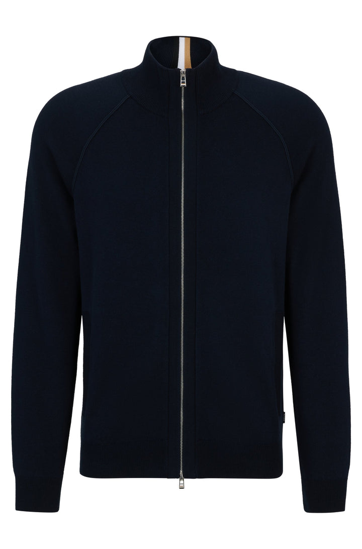 BOSS Regular Fit Casual Jackets in Cotton Mix - PERRONE 10255183 01-50506044- Concorde Fashion#color_navy-404