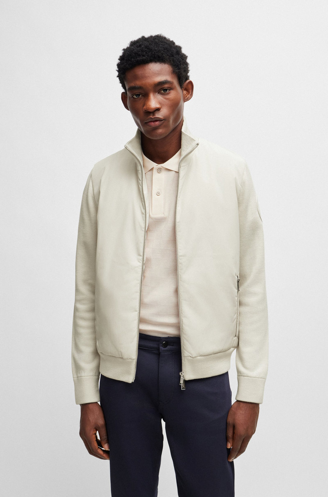 BOSS Regular Fit Casual Jackets in Wool - PAPILLON_PS 10255192 01-50506028- Concorde Fashion#color_white-131