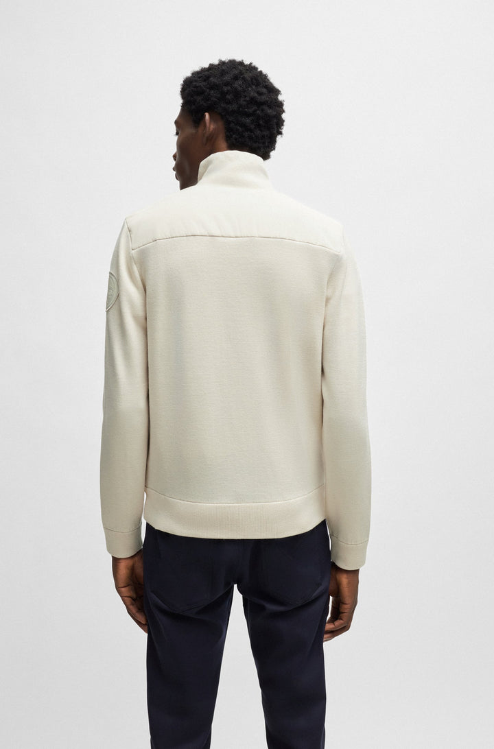 BOSS Regular Fit Casual Jackets in Wool - PAPILLON_PS 10255192 01-50506028- Concorde Fashion#color_white-131