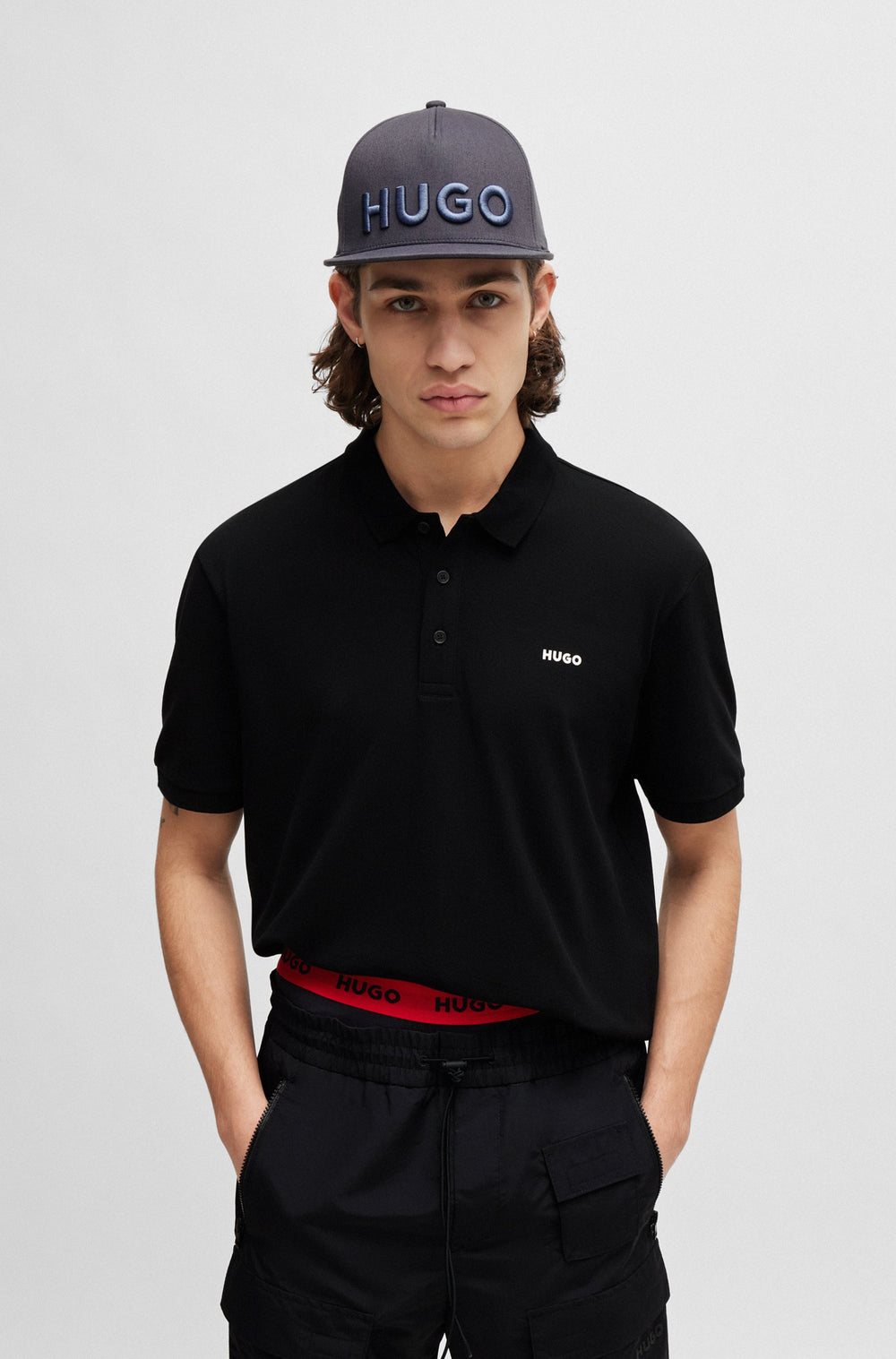 HUGO RED  Hats in Cotton Mix - JAGO 10255196 01-50510116- Concorde Fashion#color_blue-462