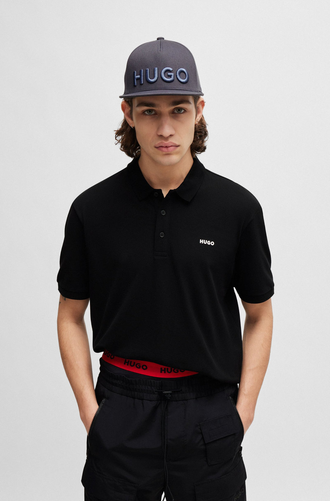 HUGO RED  Hats in Cotton Mix - JAGO 10255196 01-50510116- Concorde Fashion#color_blue-462