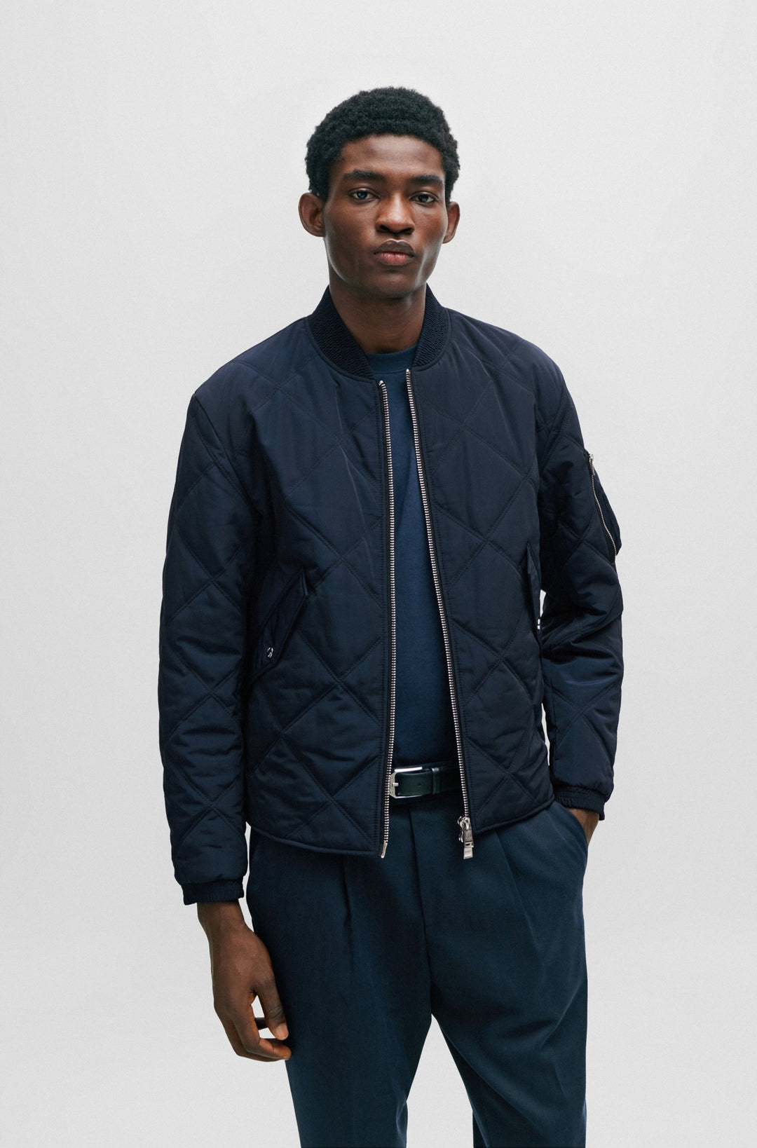 BOSS Regular Fit Casual Jackets in Polyester - CARAMO 10255837 01-50505111- Concorde Fashion#color_navy-404