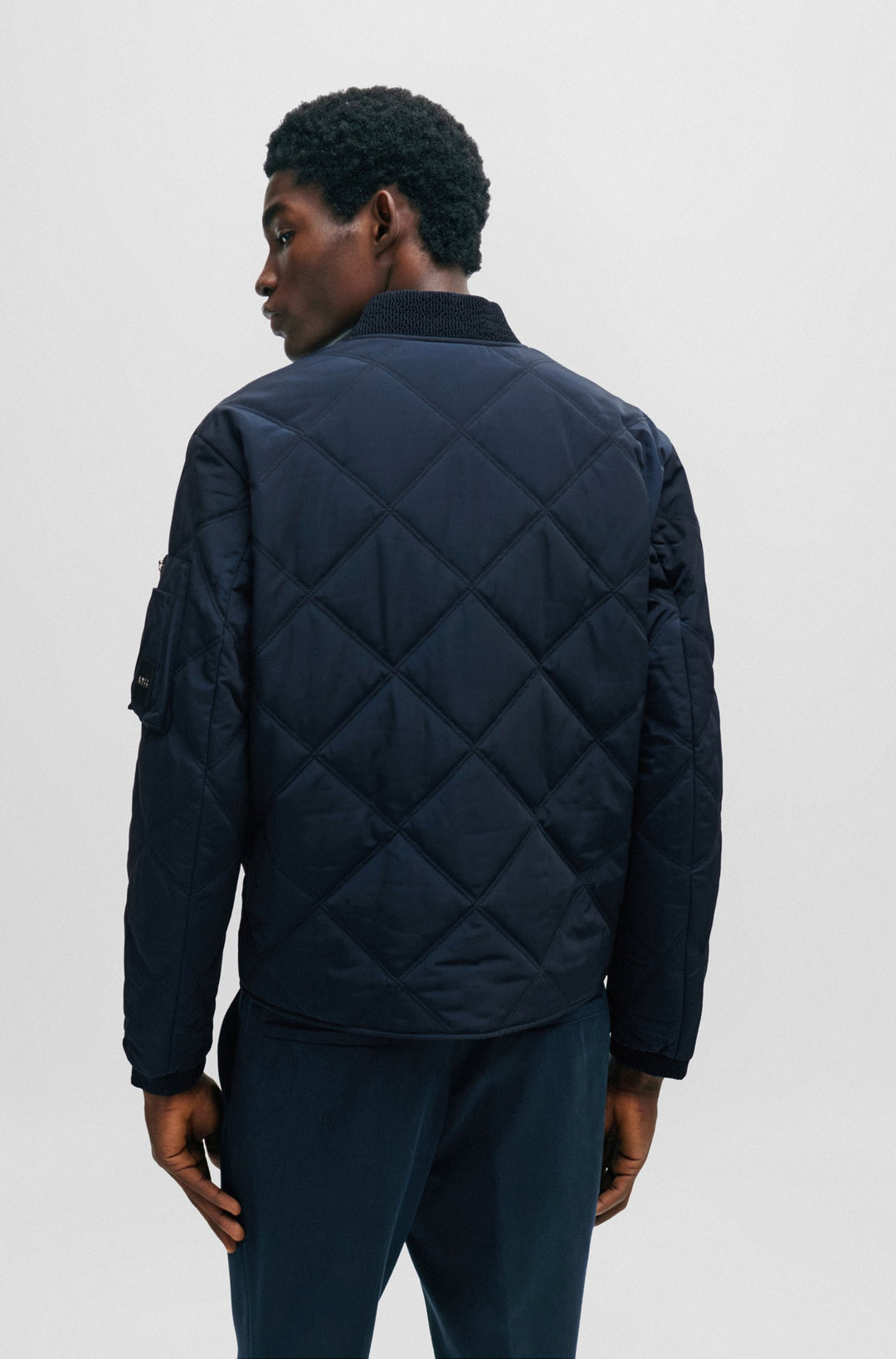 BOSS Regular Fit Casual Jackets in Polyester - CARAMO 10255837 01-50505111- Concorde Fashion#color_navy-404