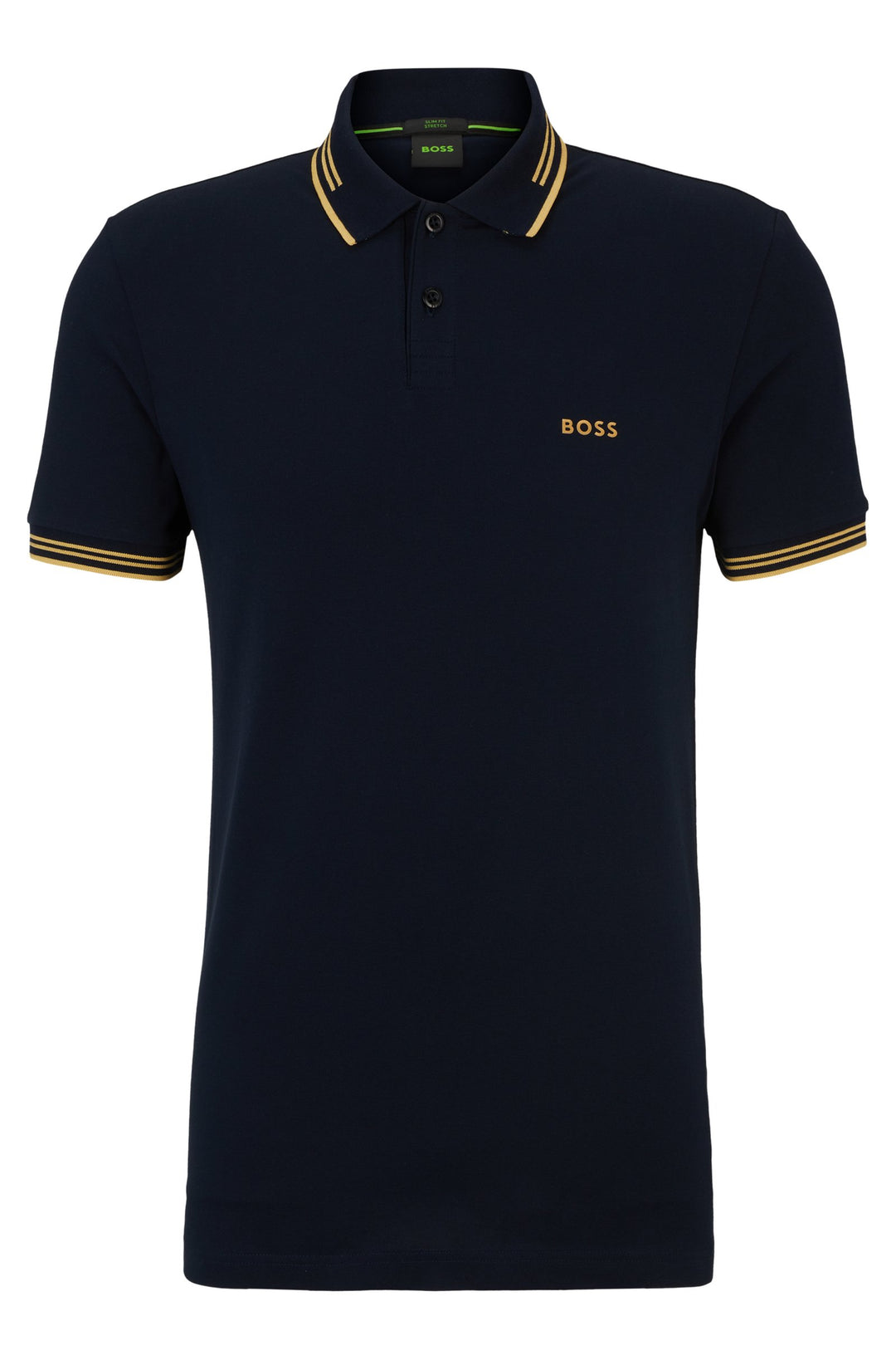 BOSS Polos Slim Fit in Cotton Mix - PAUL 10255848 01-50506193- Concorde Fashion#color_navy-401