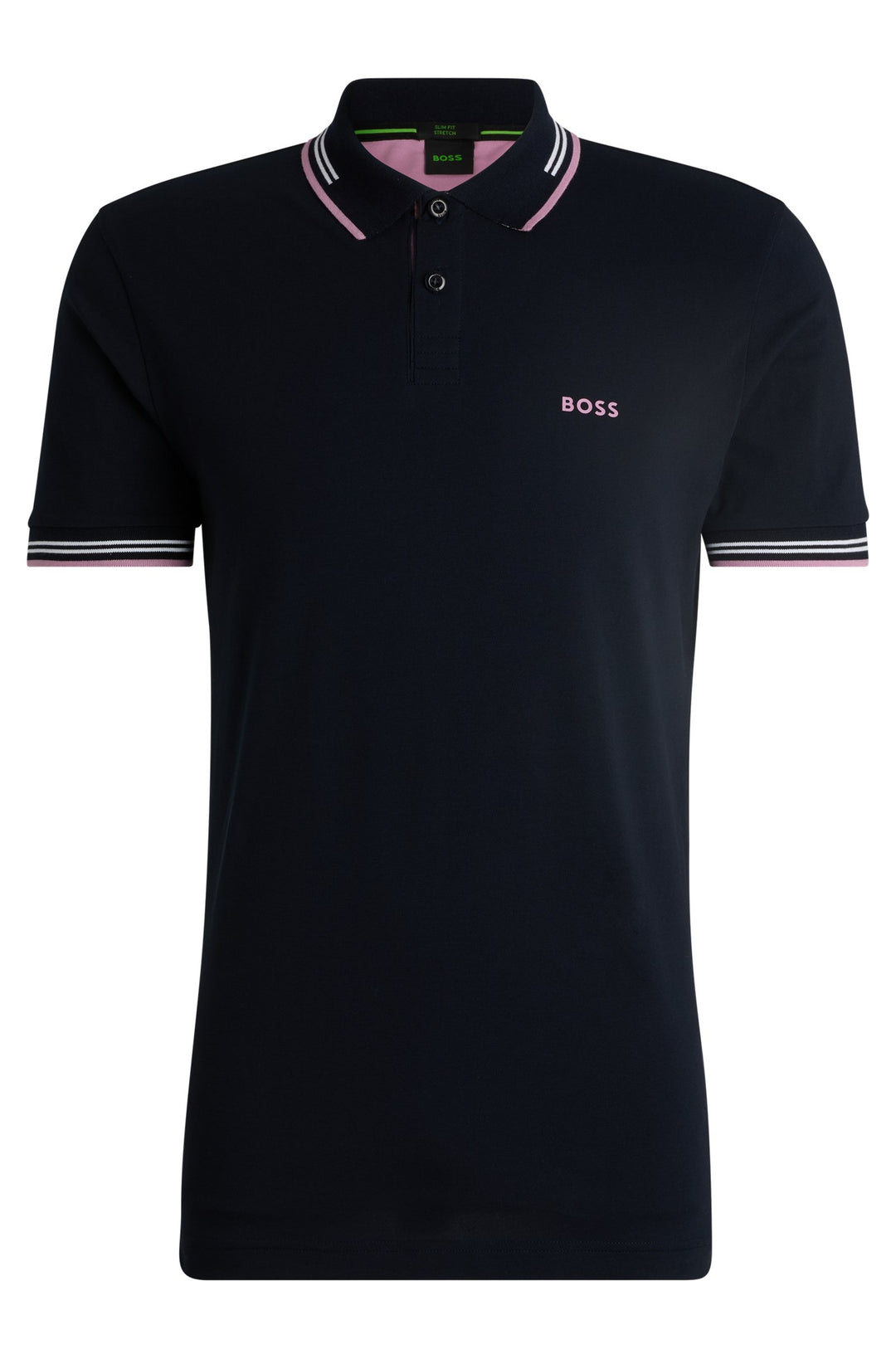 BOSS Polos Slim Fit in Cotton Mix - PAUL 10255848 01-50506193- Concorde Fashion#color_navy-403
