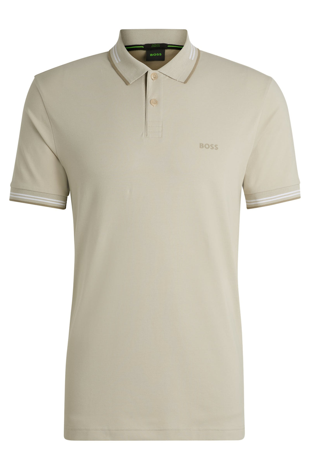 BOSS Polos Slim Fit in Cotton Mix - PAUL 10255848 01-50506193- Concorde Fashion#color_beige-272