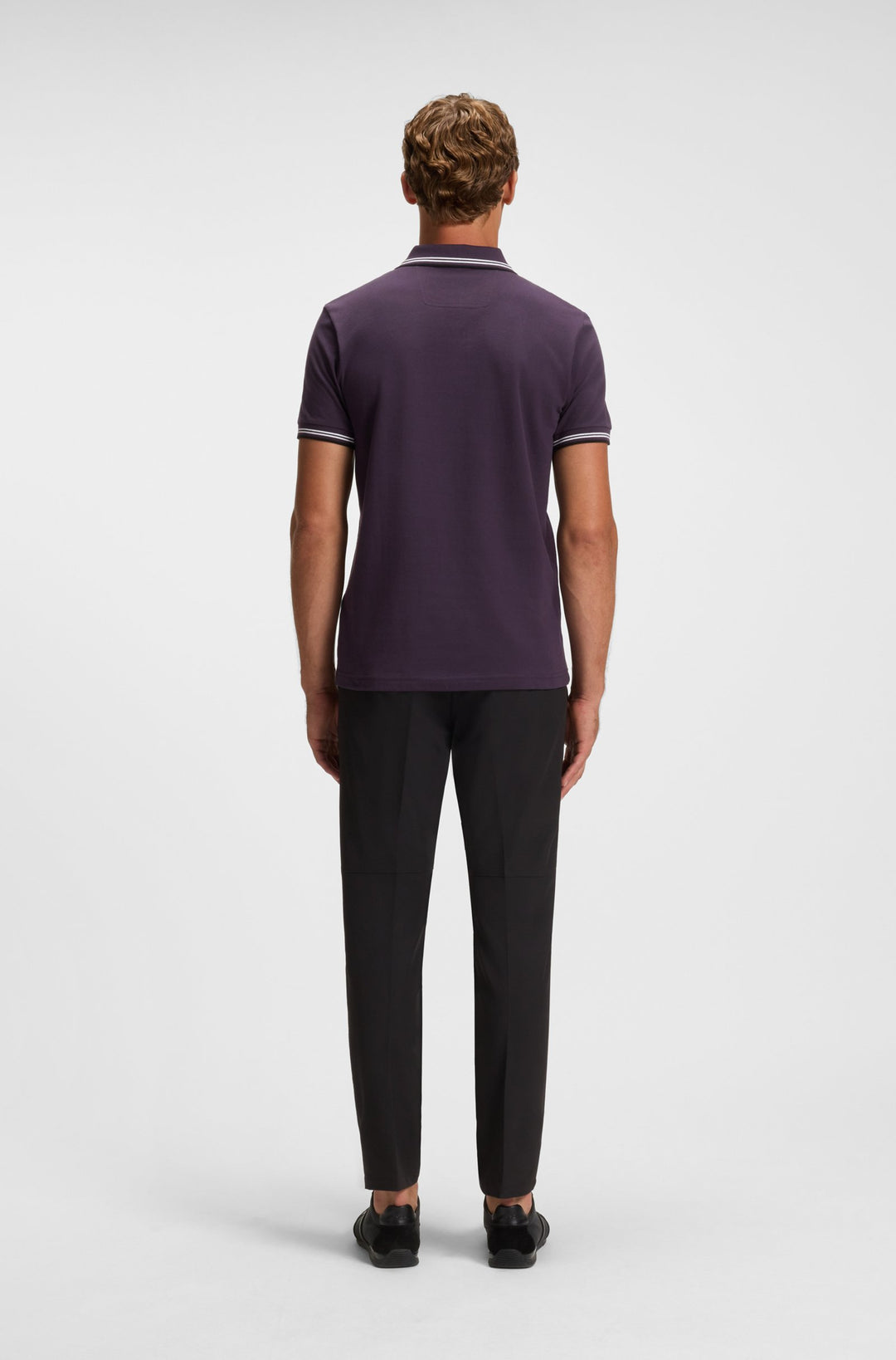 BOSS Polos Slim Fit in Cotton Mix - PAUL 10255848 01-50506193- Concorde Fashion#color_purple-517