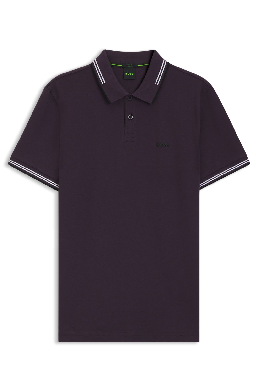 BOSS Polos Slim Fit in Cotton Mix - PAUL 10255848 01-50506193- Concorde Fashion#color_purple-517