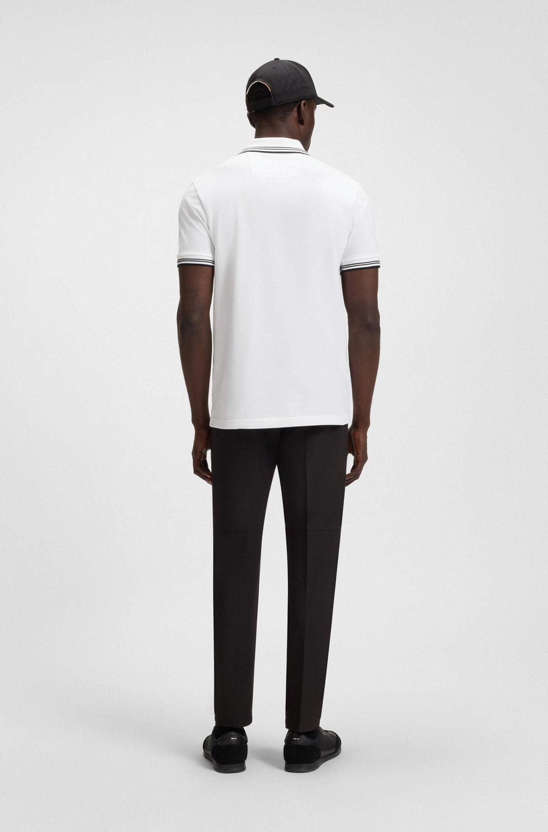 BOSS Polos Slim Fit in Cotton Mix - PAUL 10255848 01-50506193- Concorde Fashion#color_white-107