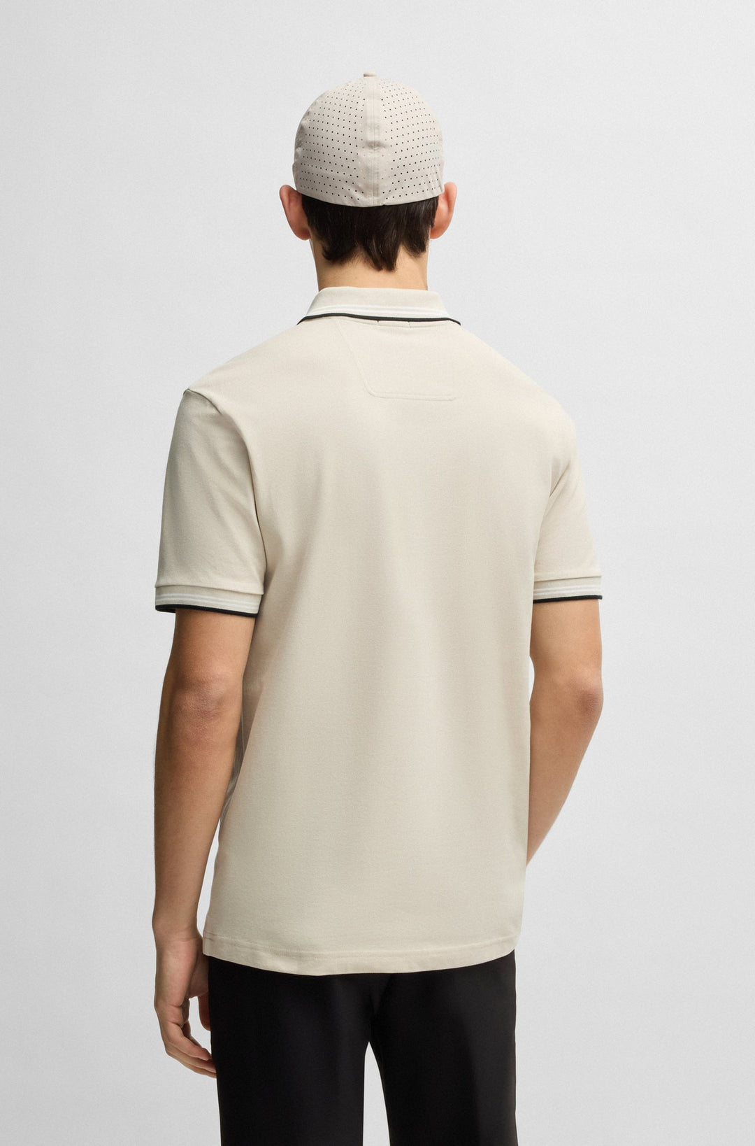 BOSS Polos Slim Fit in Cotton Mix - PAUL 10255848 01-50506193- Concorde Fashion#color_beige-284