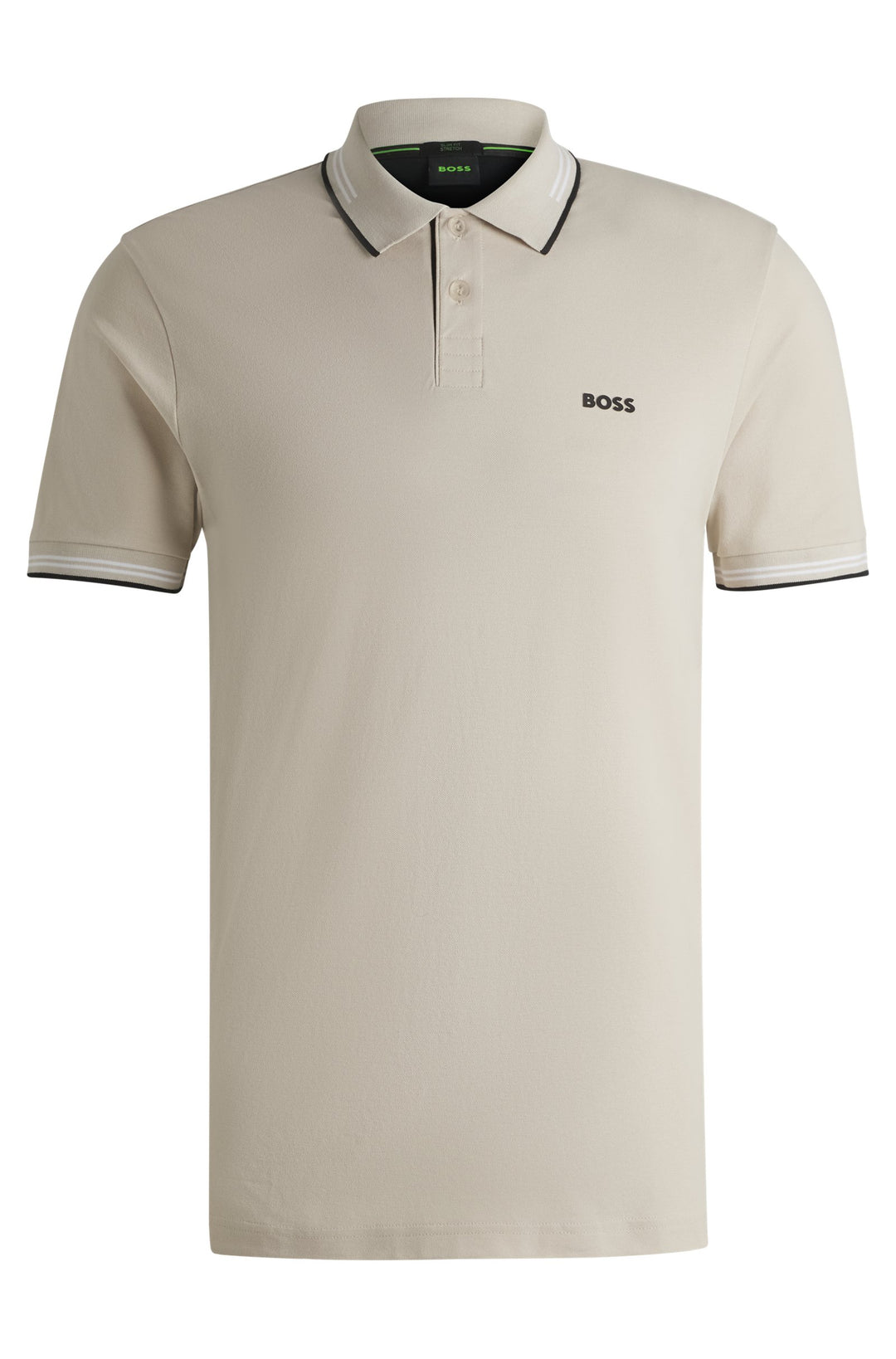 BOSS Polos Slim Fit in Cotton Mix - PAUL 10255848 01-50506193- Concorde Fashion#color_beige-284