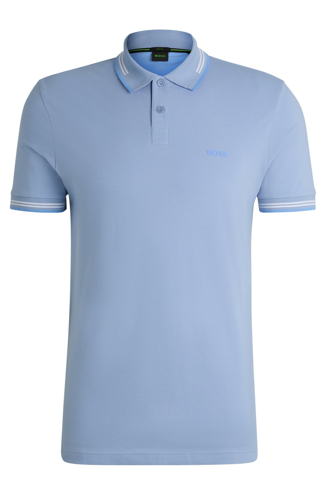 BOSS Polos Slim Fit in Cotton Mix - PAUL 10255848 01-50506193- Concorde Fashion#color_blue-498