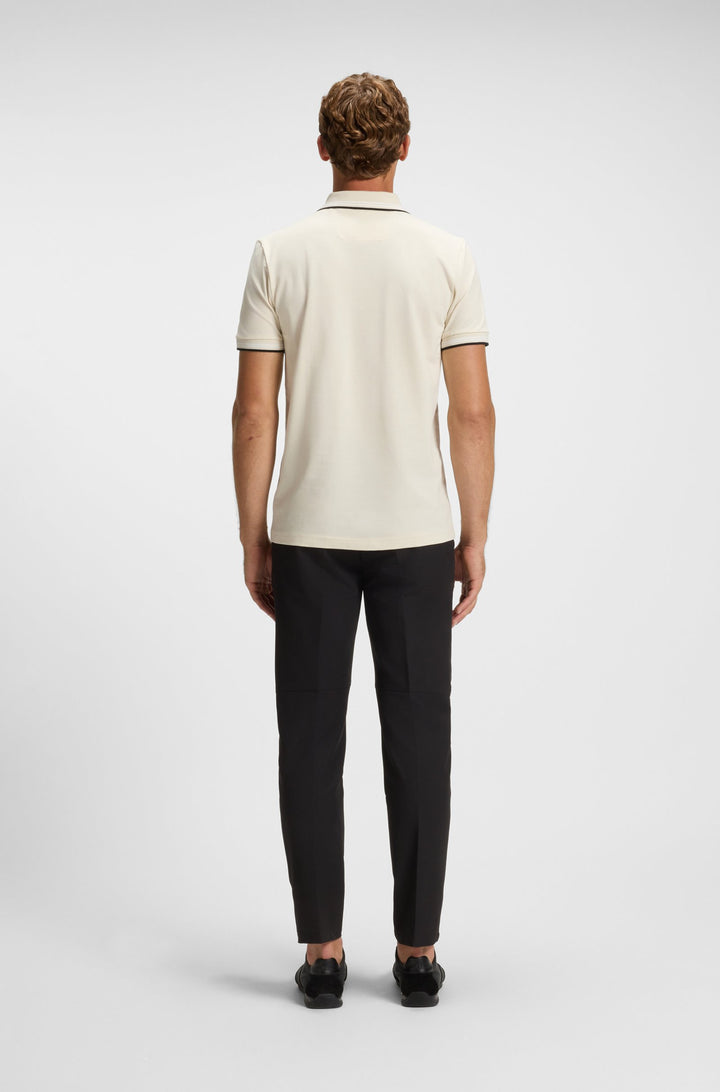 BOSS Polos Slim Fit in Cotton Mix - PAUL 10255848 01-50506193- Concorde Fashion#color_white-131