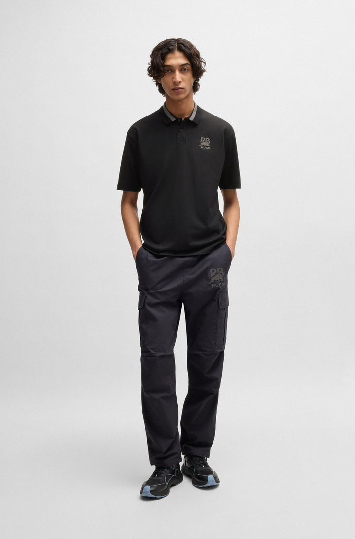 HUGO Polos Relaxed Fit - DODAC_RB 50542748- Concorde Fashion#color_black-001