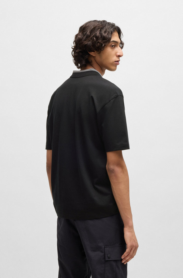 HUGO Polos Relaxed Fit - DODAC_RB 50542748- Concorde Fashion#color_black-001