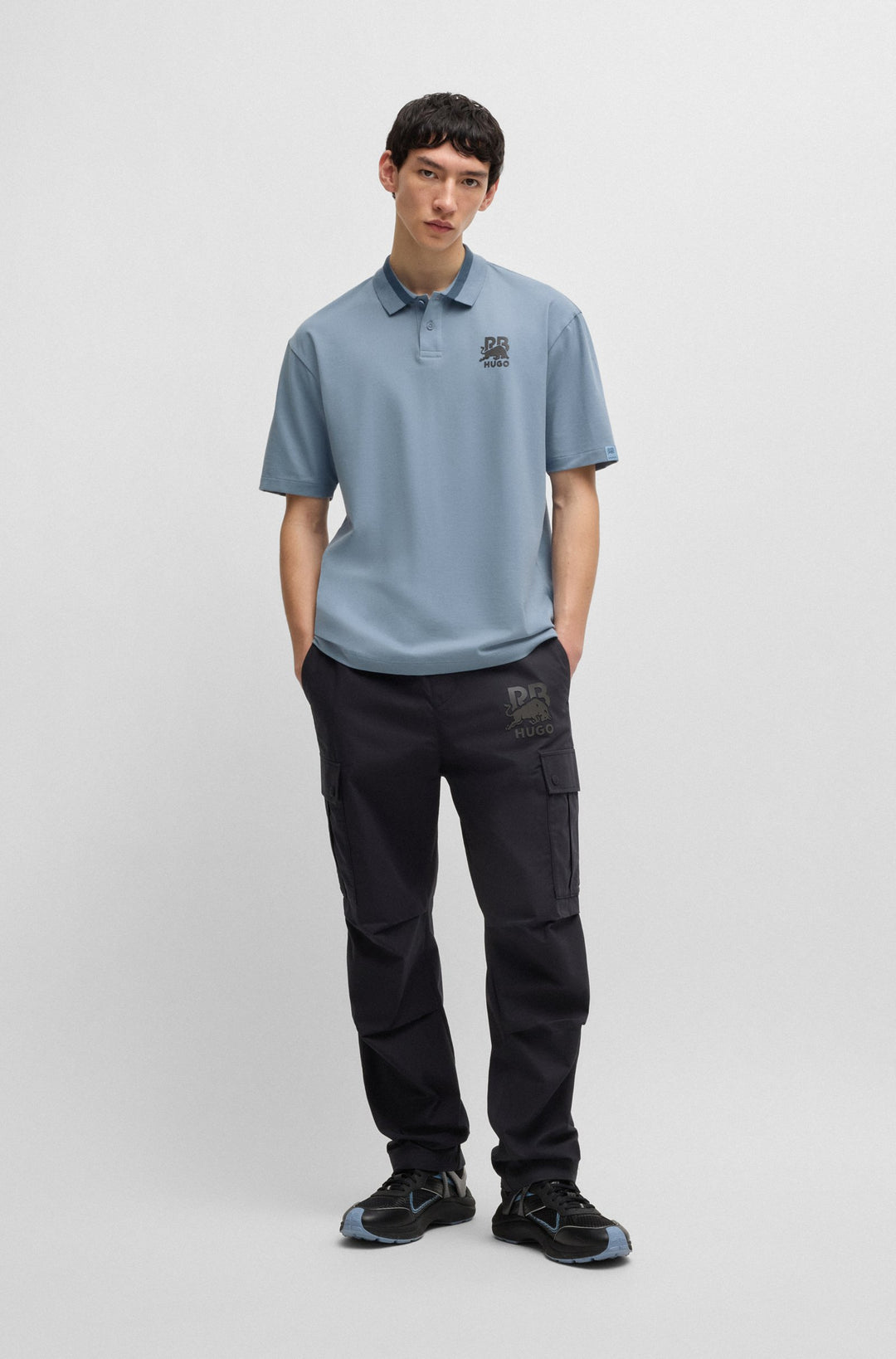 HUGO Polos Relaxed Fit - DODAC_RB 50542748- Concorde Fashion#color_blue-428