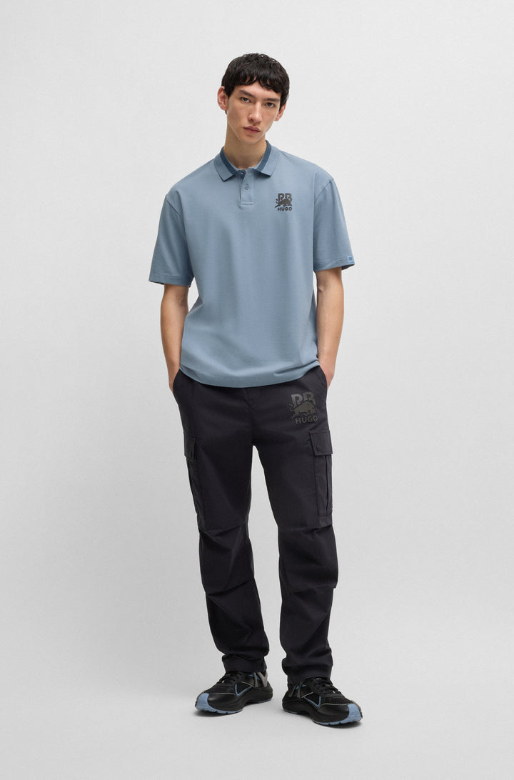 HUGO Polos Relaxed Fit - DODAC_RB 50542748- Concorde Fashion#color_blue-428