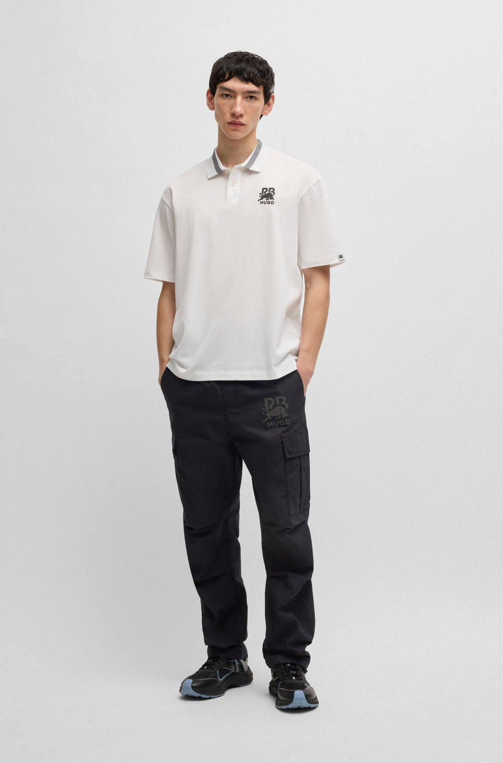 HUGO Polos Relaxed Fit - DODAC_RB 50542748- Concorde Fashion#color_white-100
