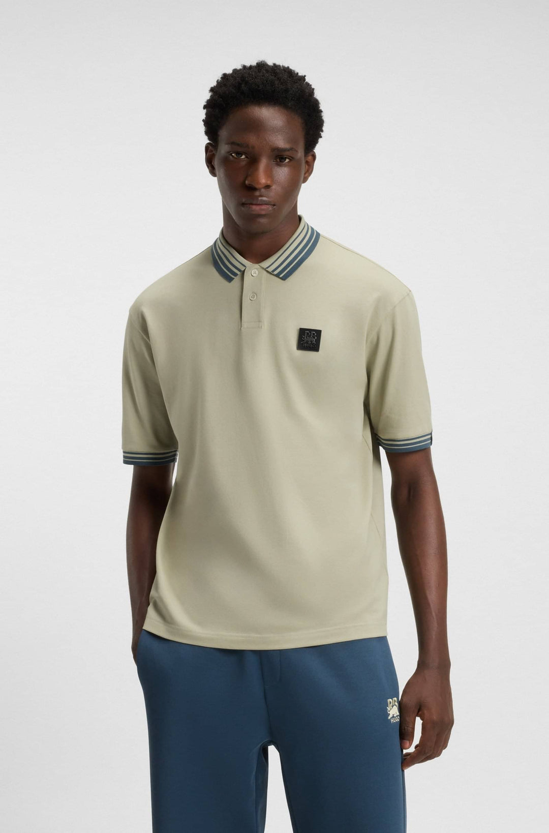 HUGO Polos Relaxed Fit - DIZGI_RB 50549298- Concorde Fashion#color_beige-270