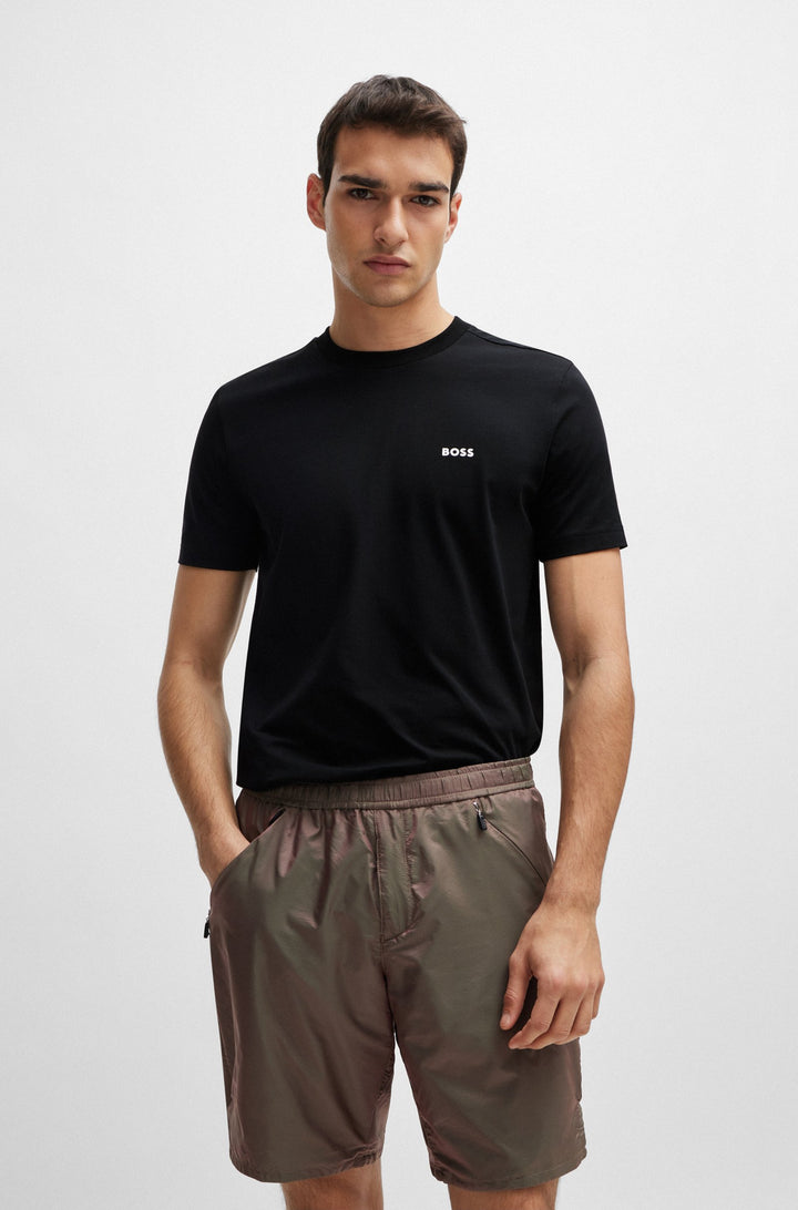BOSS Regular Fit T-Shirts in Cotton Mix - TEE 10256064 01-50506373- Concorde Fashion#color_black-001